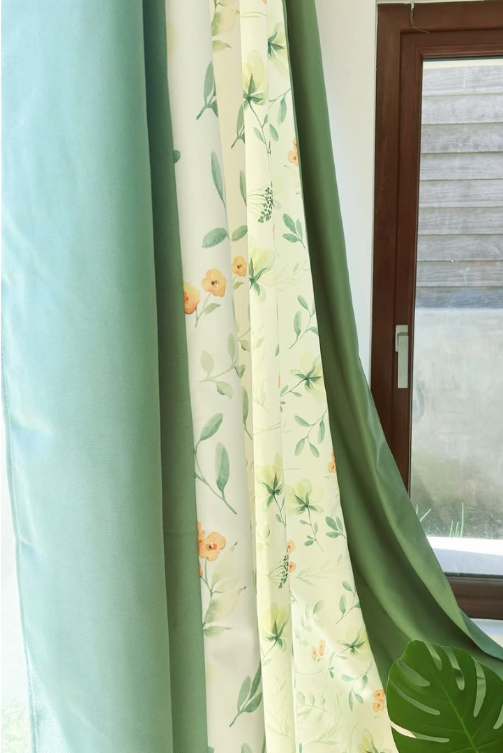 COR1 - Juego Cortinas Bicolor - 
