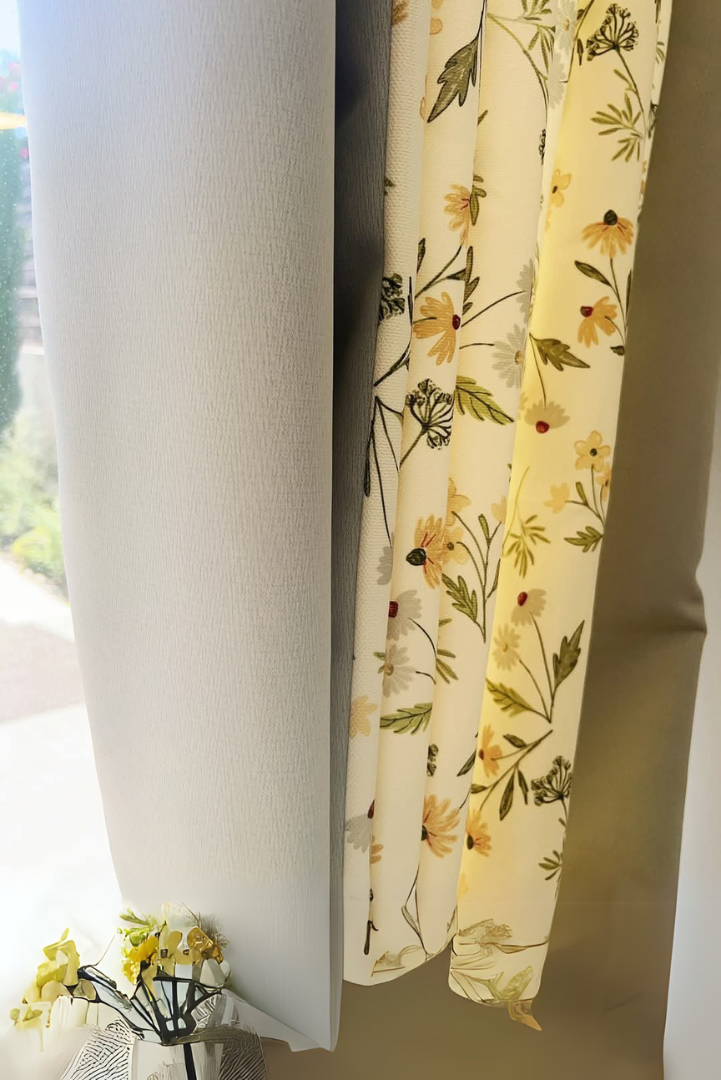 Juego Cortinas Bicolor - 