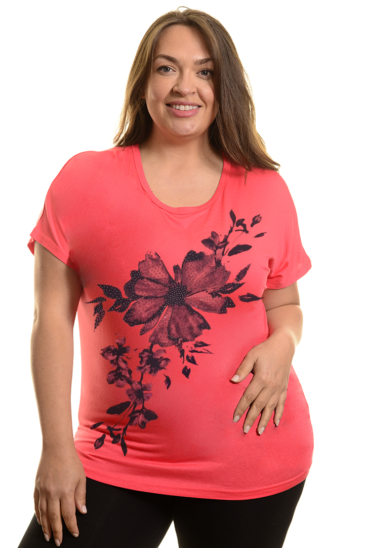 Polera Flor Tachas