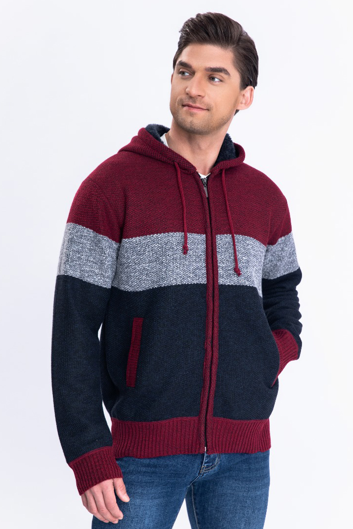 Chaleco Forrado Franjas Hombre - 
