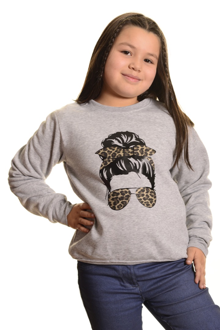 Na40 - Polerón Niña Cuello Polo - 