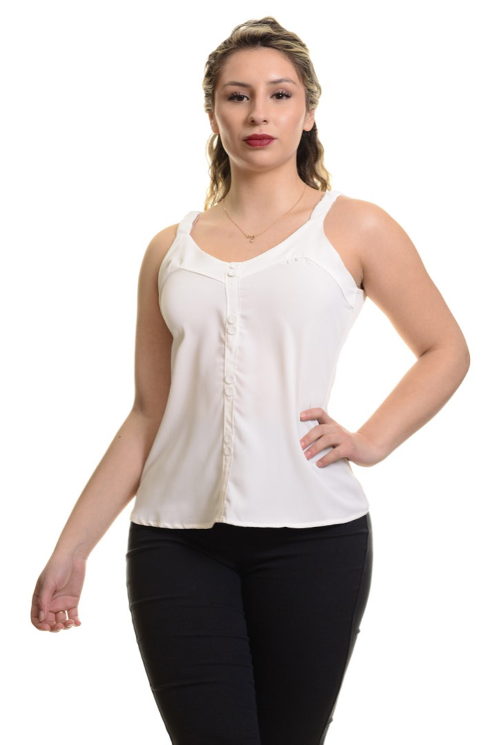 Blusa Mujer Botones en Par