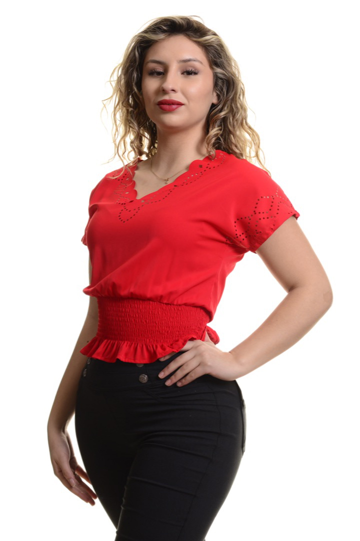 Blusa Cintura Elasticada