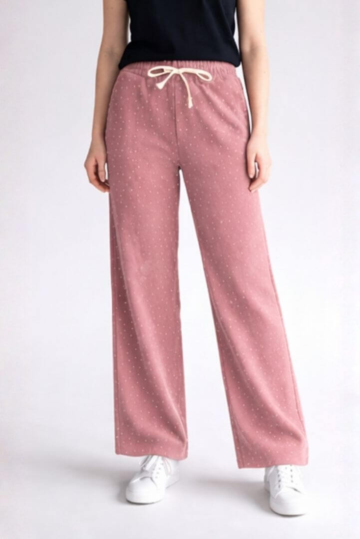 M626 - Pantalon Cotele con brillo y chiporro - 