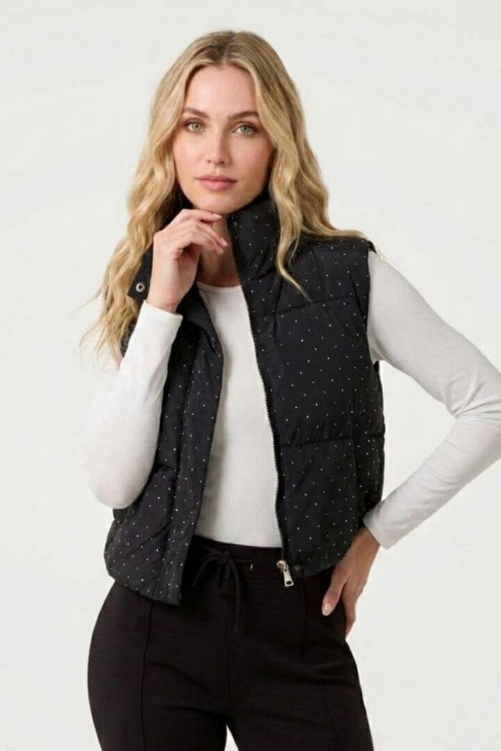 M639 - Puffa con Brillo - 