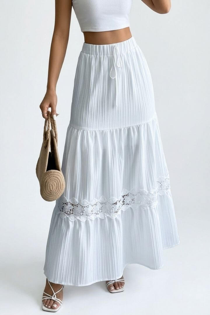 M655 - Falda Maxi Romantic - 