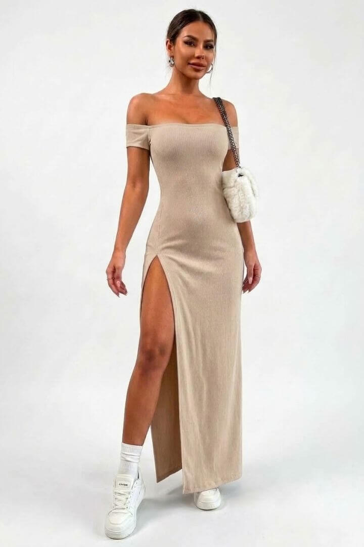 M670 - Maxi Vestido Bardot - 